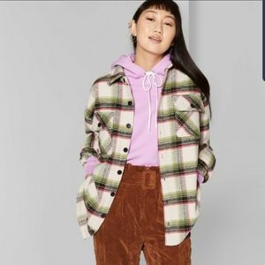Genderless plaid button-down. SUPER-COZY.